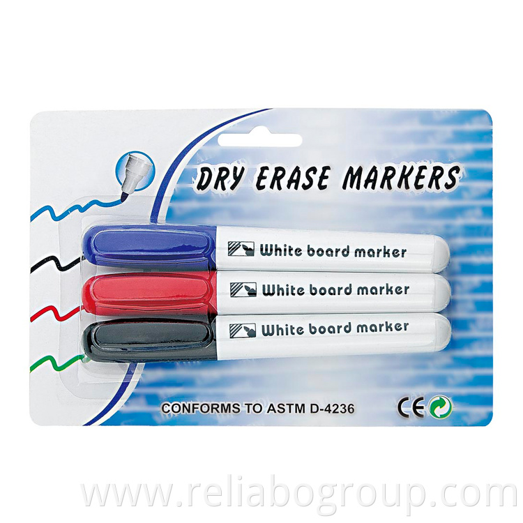 Reliabo Promotional Custom Multicolor Whiteboard Dry Erase Markers Set